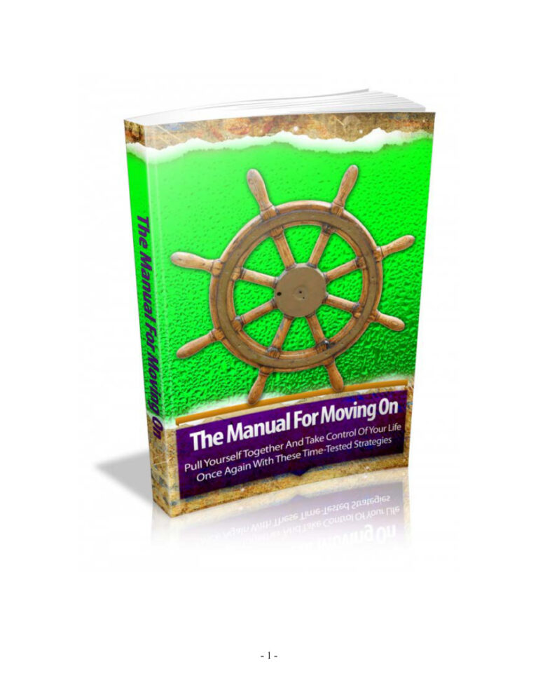 The Manual for Moving On PDF Download – Unknown Author