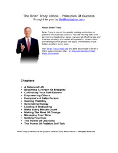 6668106535e67 principles of success brian tracy Kitap Kapağı