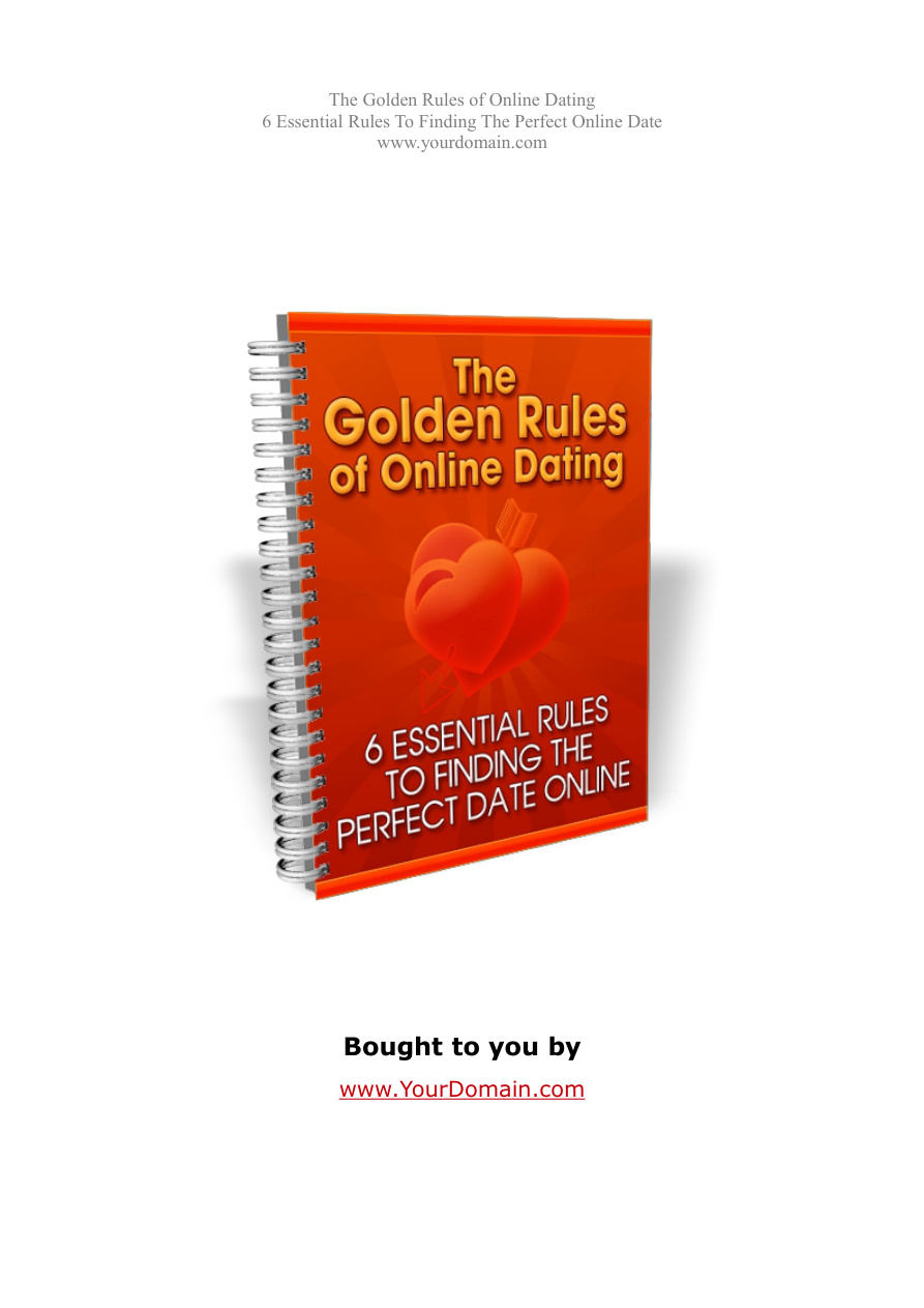 The Golden Rules of Online Dating PDF Download