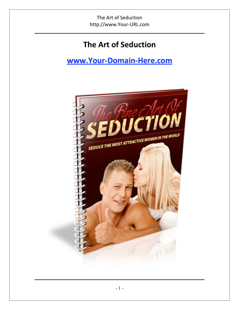The Fine Art of Seduction PDF Download – Unknown Author