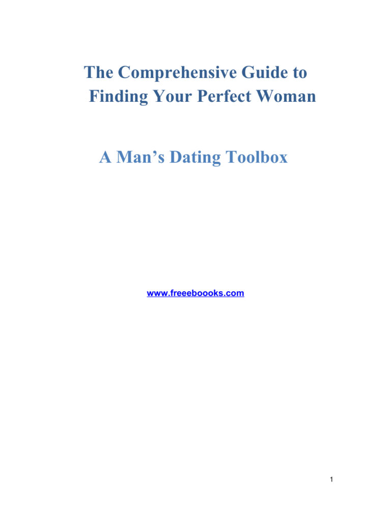 66681b58bcb33 the comprehensive guide to finding your perfect woman Kitap Kapağı