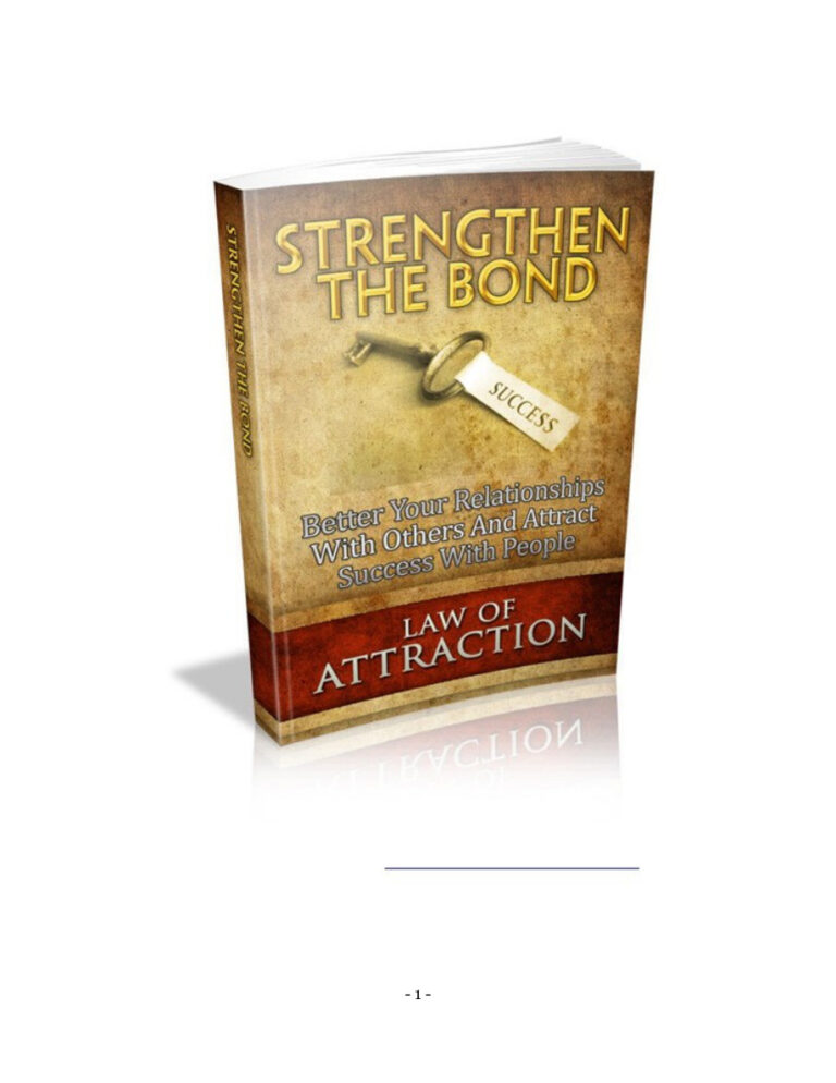 Strengthen the Bond PDF Download – Unknown Author