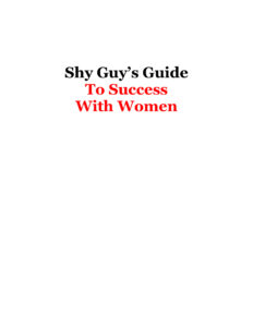 66683a9f8f9eb shy guy s guide to success with women Kitap Kapağı