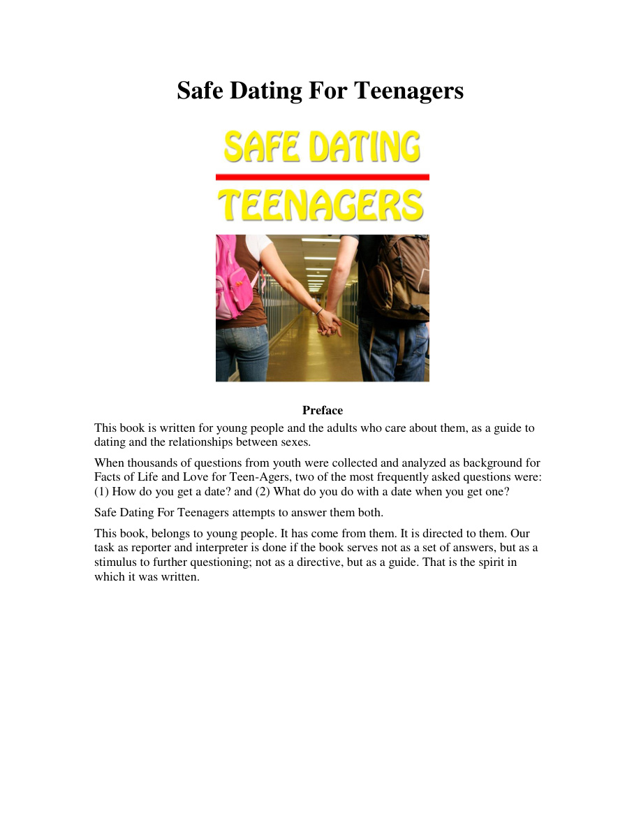 Safe Dating for Teenagers (Volume 1) PDF Download