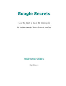 66685adcd92ca seo prog google secrets how to get a top 10 ranking Kitap Kapağı