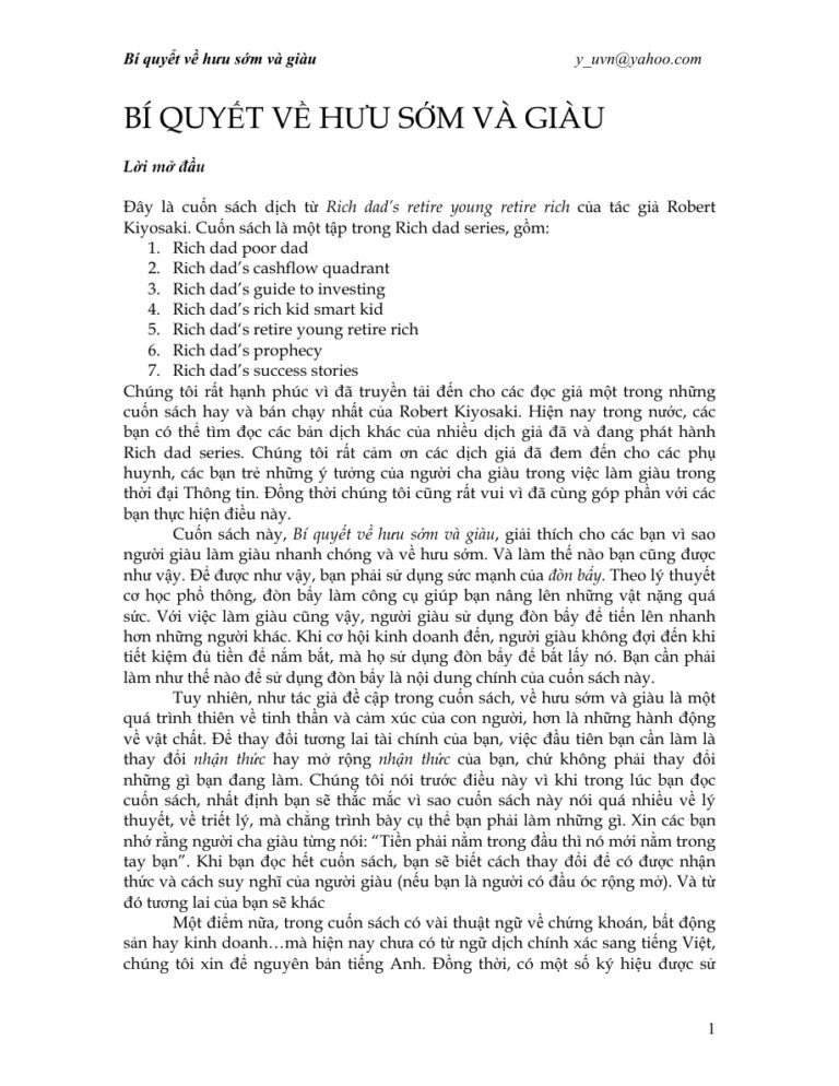 Retire Young Retire Rich PDF Download – Robert T. Kiyosaki