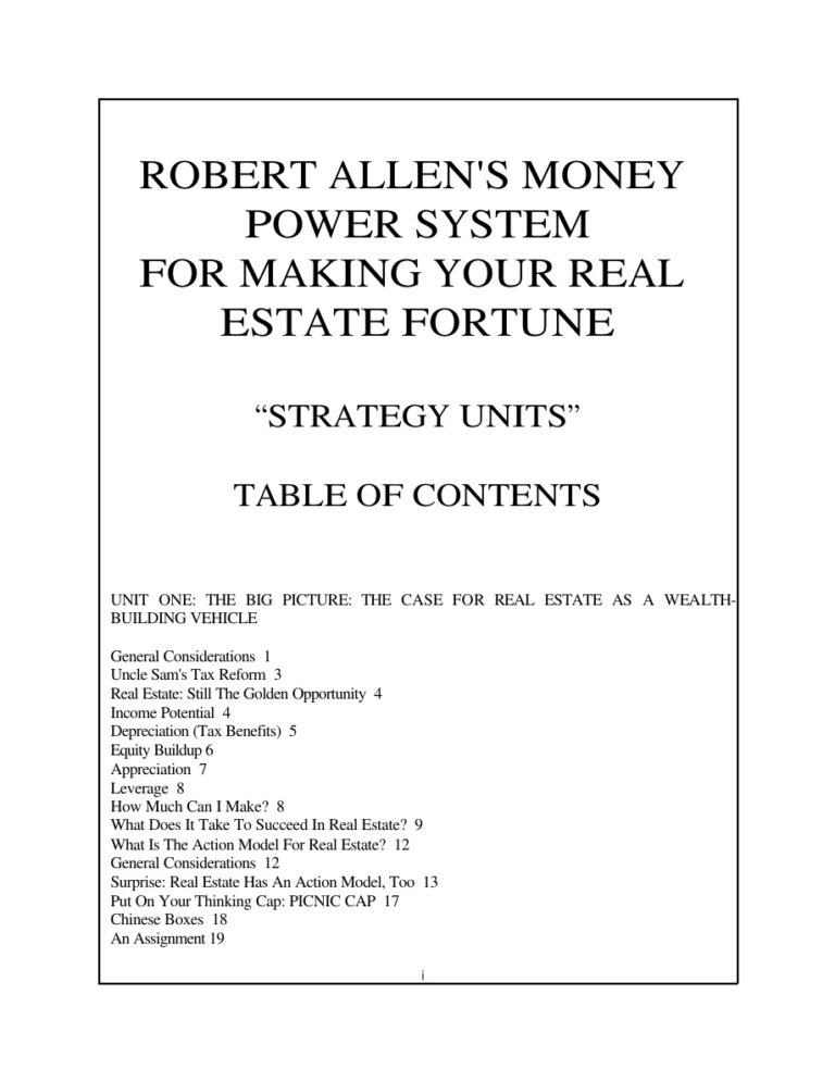 Making Your Real Estate Fortune PDF Download – Robert Allen