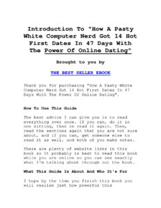666875dda725a how a pasty white computer nerd got 14 hot first dates in 47 days with the power of online dating Kitap Kapağı