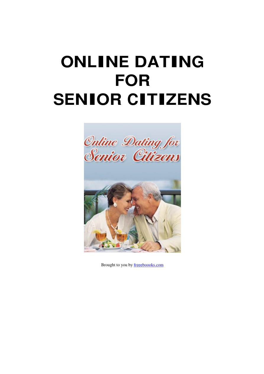 Online Dating for Senior Citizens PDF Download