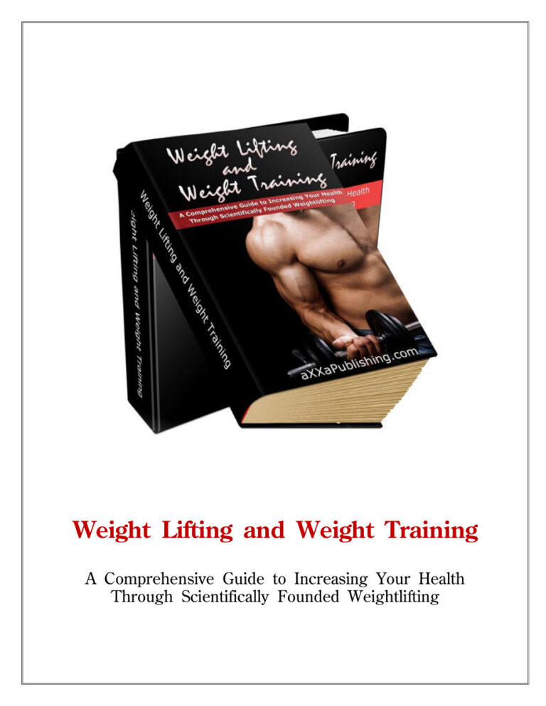 Weight Lifting and Weight Training PDF Download – Unknown Author