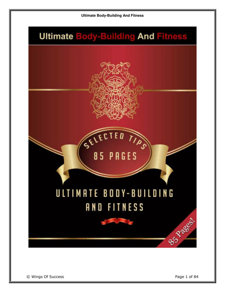 Ultimate Body Building and Fitness PDF Download – Unknown Author