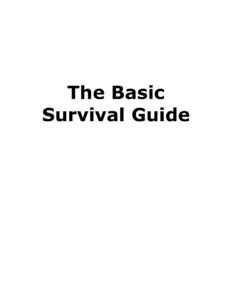 66d8046b4d74a the basic survival guide Kitap Kapağı
