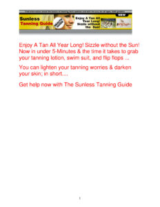 66d80f985416a sunless tanning guide Kitap Kapağı