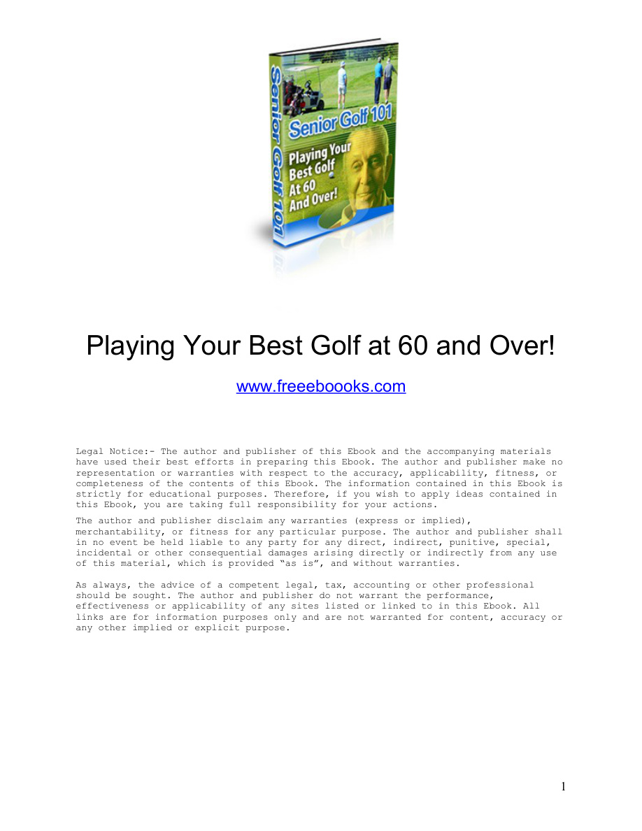 Senior Golf 101 PDF Download