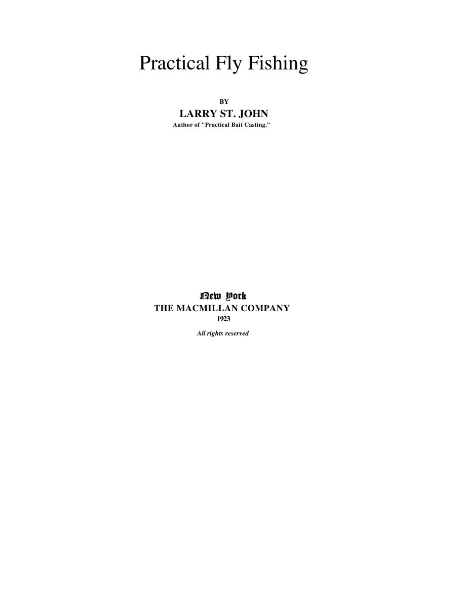 Practical Fly Fishing PDF Download