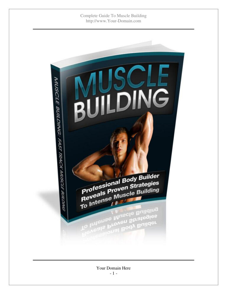 Muscle Building PDF Download – Unknown Author