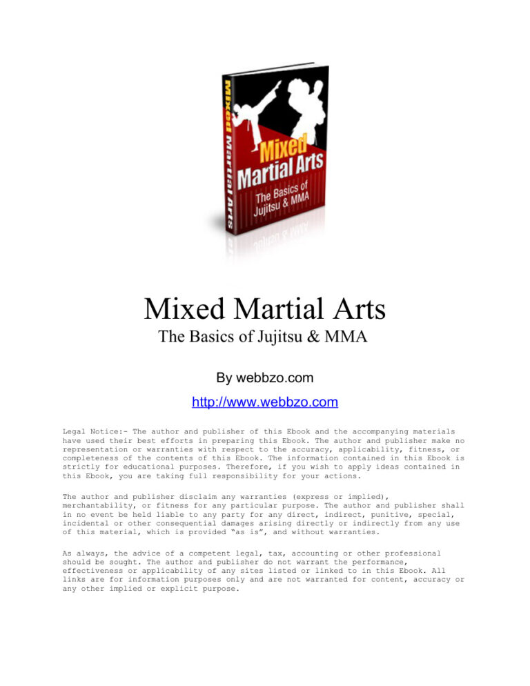 66dba0e375ed7 mixed martial arts Kitap Kapağı