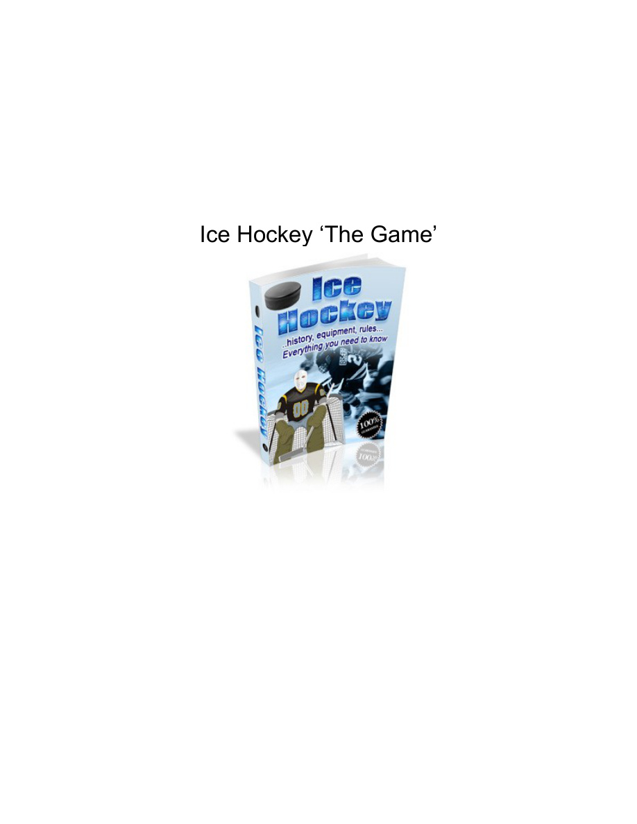 Ice Hockey: The Game PDF Download