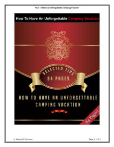 66e219f1a1f60 how to have an unforgettable camping vacation Kitap Kapağı