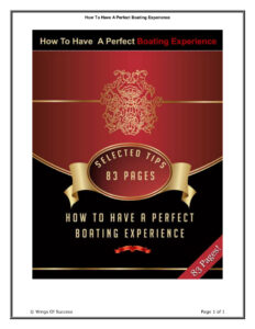 66e21b6a92f57 how to have a perfect boating experience Kitap Kapağı