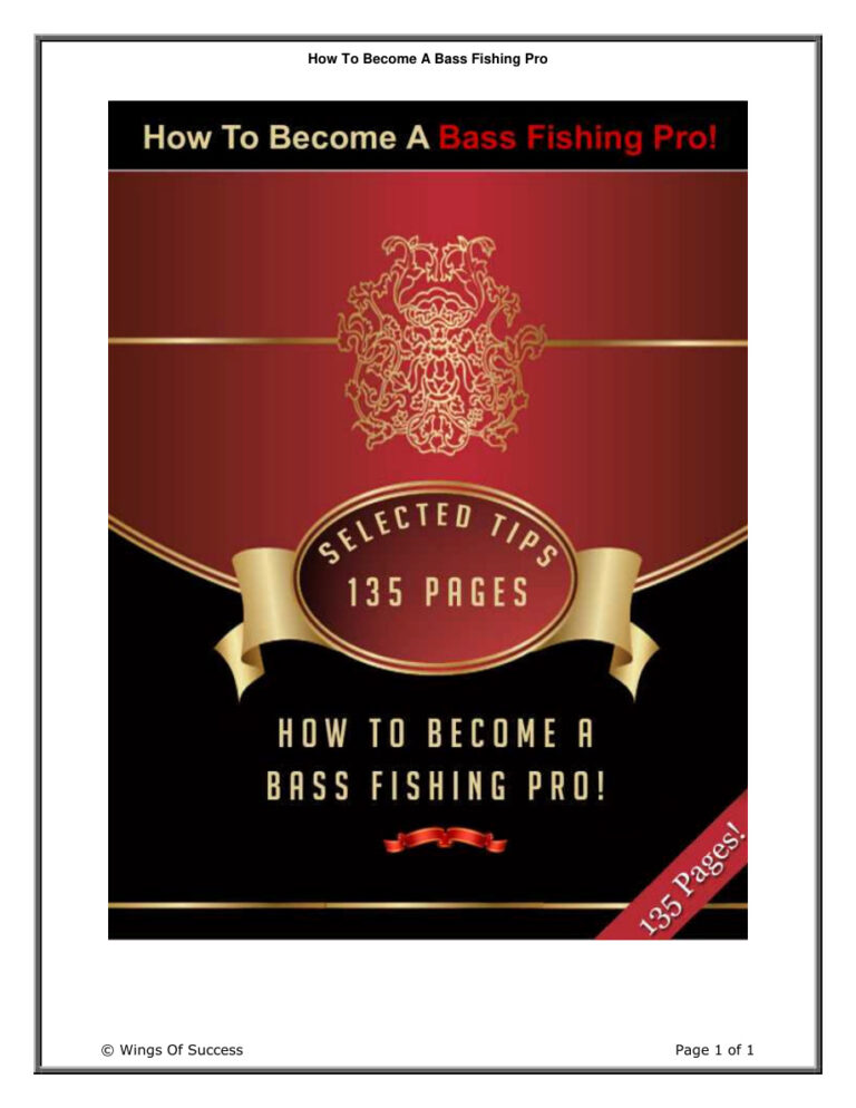 66e2225a33c58 how to become a bass fishing pro Kitap Kapağı