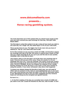 66e2249a821fd horse racing gambling system Kitap Kapağı