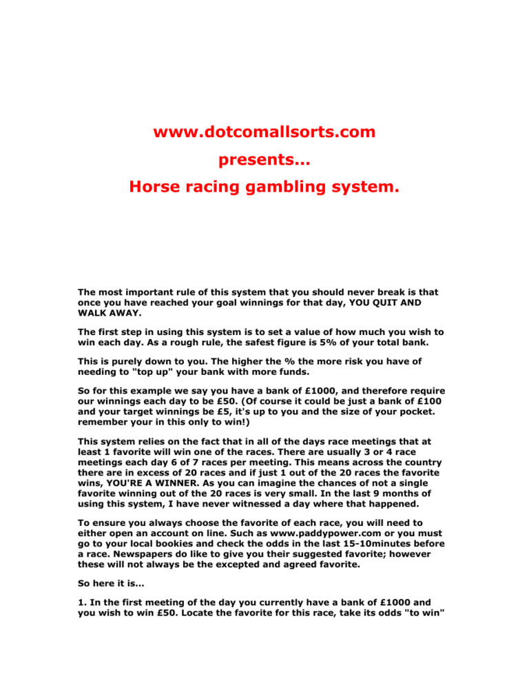 66e2249a821fd horse racing gambling system Kitap Kapağı