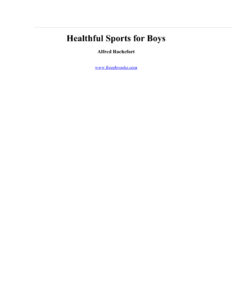 66e228052bc28 healthful sports for boys Kitap Kapağı
