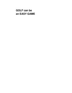 66e2ab1c2c5d7 golf can be an easy game Kitap Kapağı