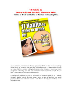 66e4138f8c903 11 habits to make or break for soft flawless skin Kitap Kapağı