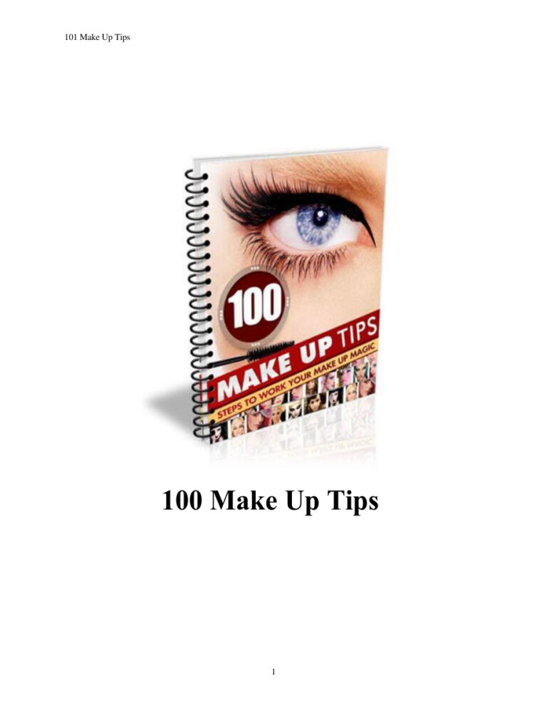66e41e588ba4b 100 make up tips Kitap Kapağı