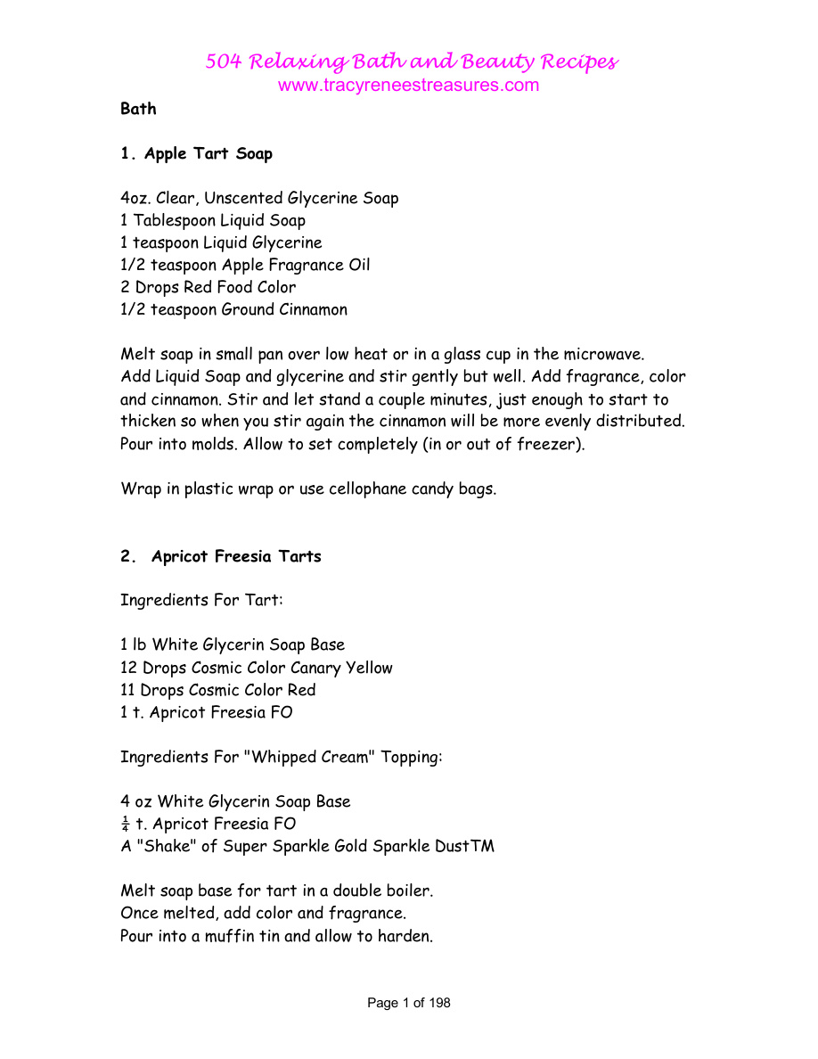 504 Relaxing Bath and Beauty Recipes PDF Download
