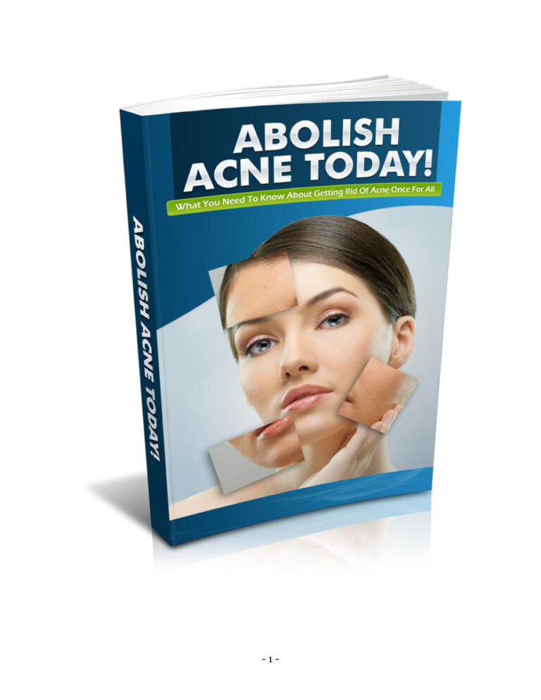 Abolish Acne PDF Download – Unknown Author