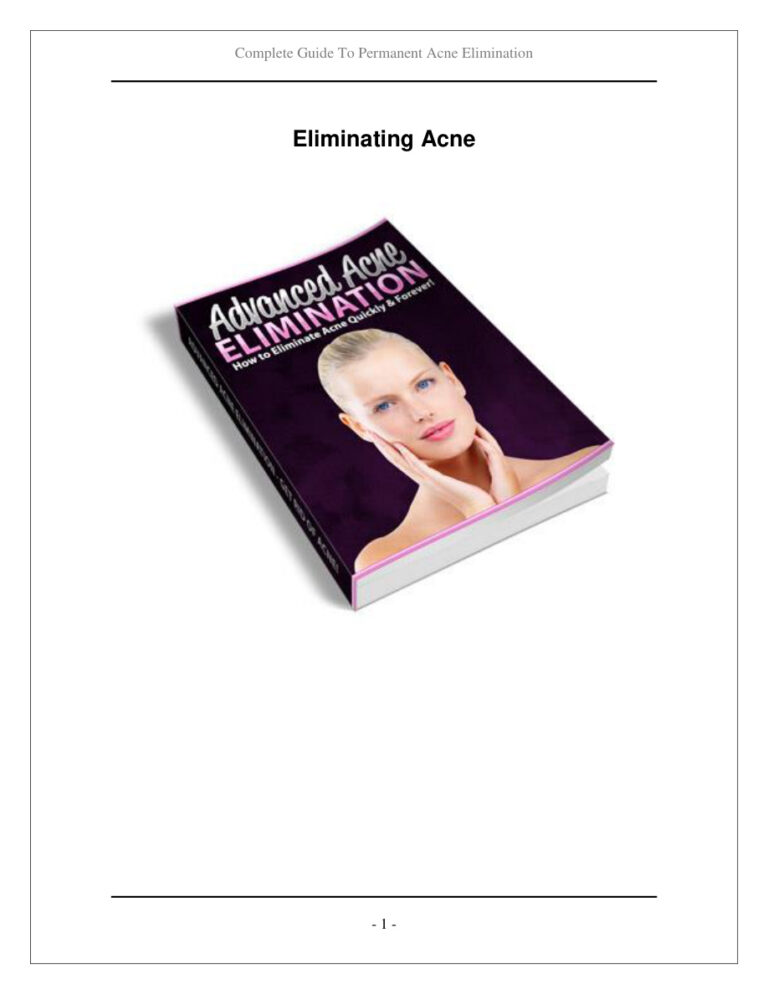 Preventing Acne PDF Download – Unknown Author