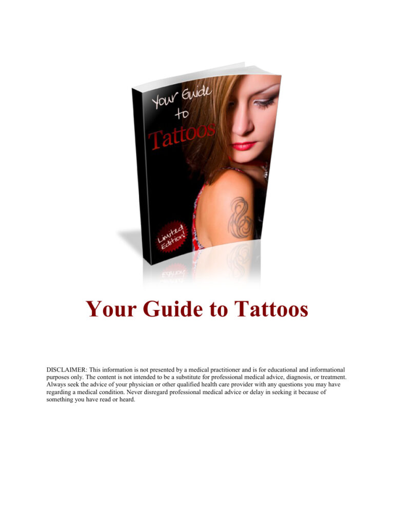 Your Guide to Tattoos PDF Download – Unknown Author