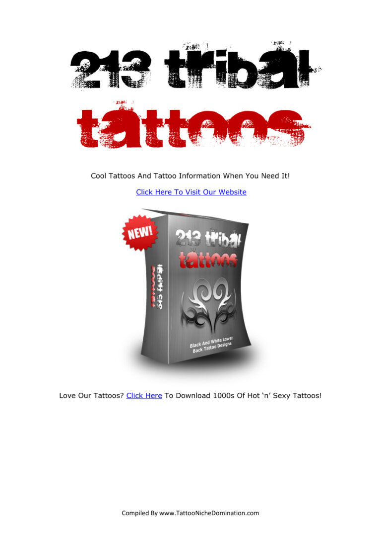 Tribal Tattoos PDF Download – Unknown Author