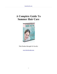 66e7ea8aaed4a a complete guide to summer hair care Kitap Kapağı