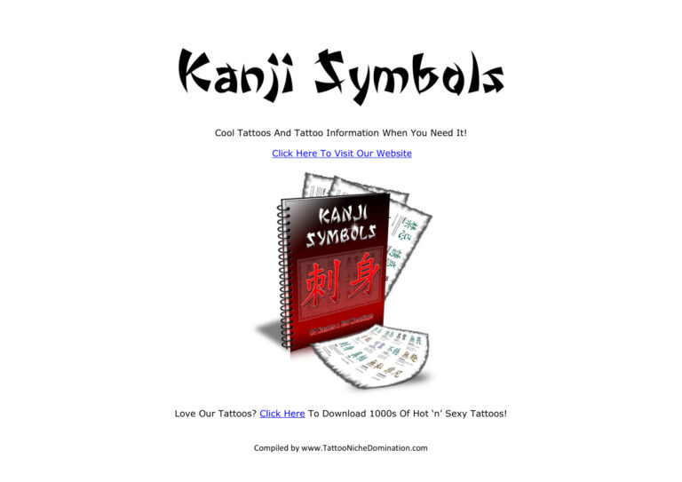 Kanji Symbols PDF Download – Unknown Author