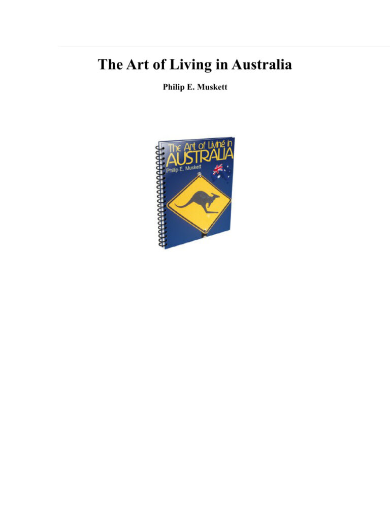 The Art of Living in Australia PDF Download – Philip E. Muskett