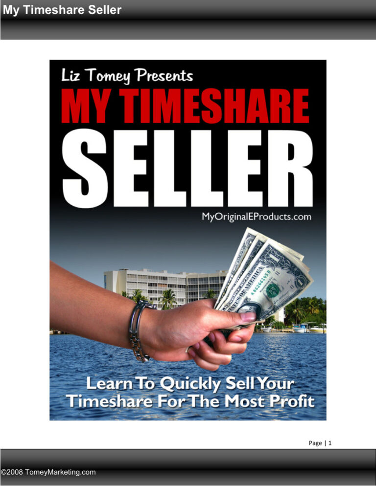 My Time Share Seller PDF Download – Unknown Author