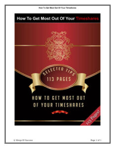 66e93073a584e how to get most out of your timeshares Kitap Kapağı