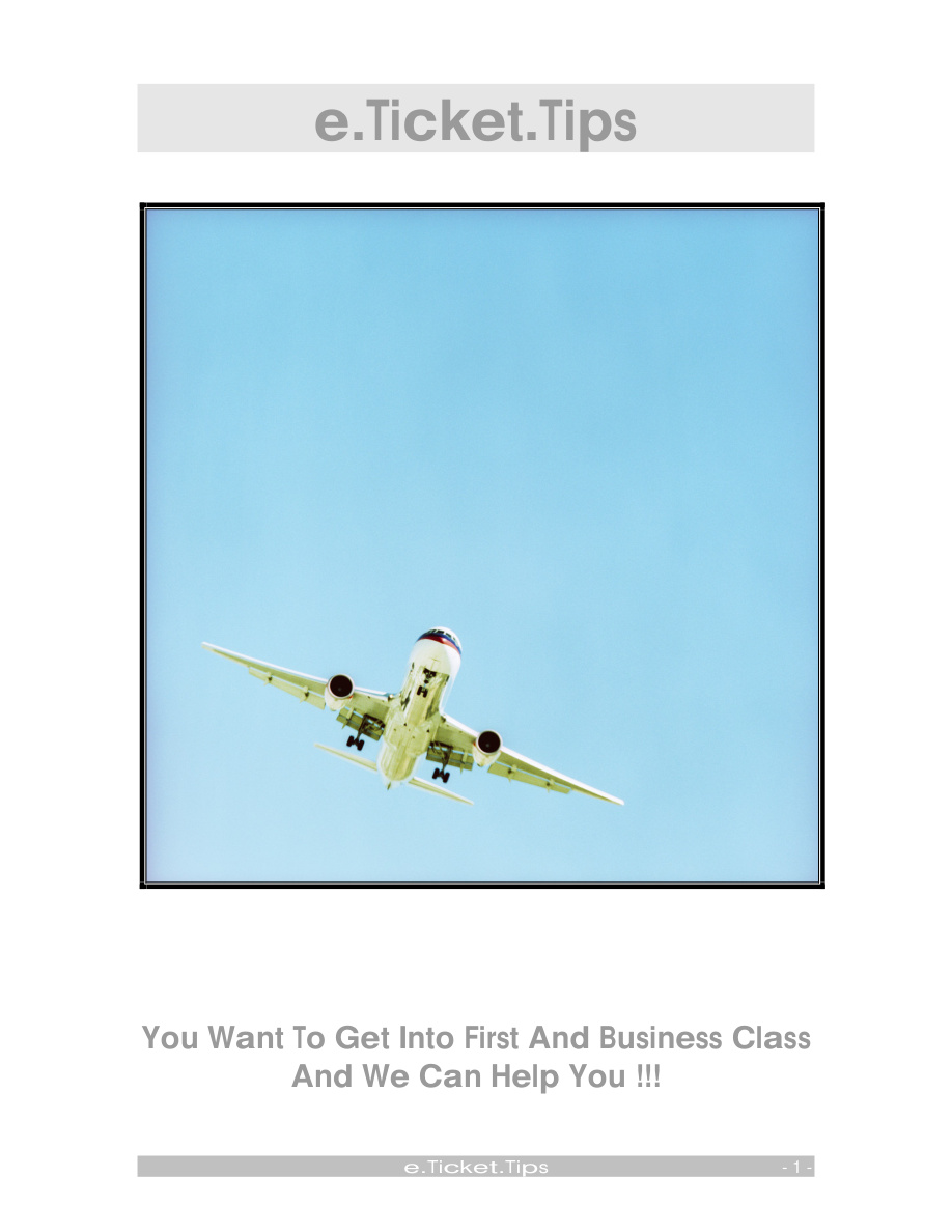 How to Find Cheap Flights PDF Download