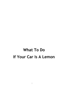 66e94ff4792a1 what to do if your car is a lemon Kitap Kapağı