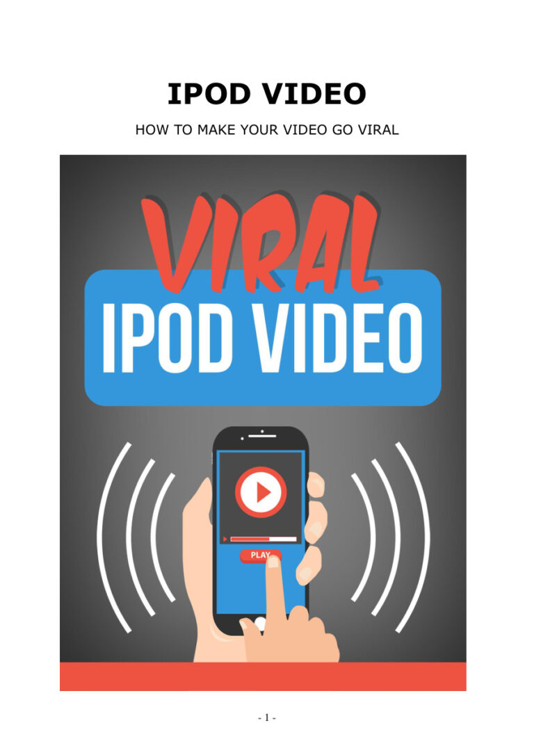Viral iPod Video PDF Download – Unknown Author