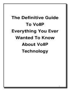 66e95a9c05a86 the definitive guide to voip Kitap Kapağı