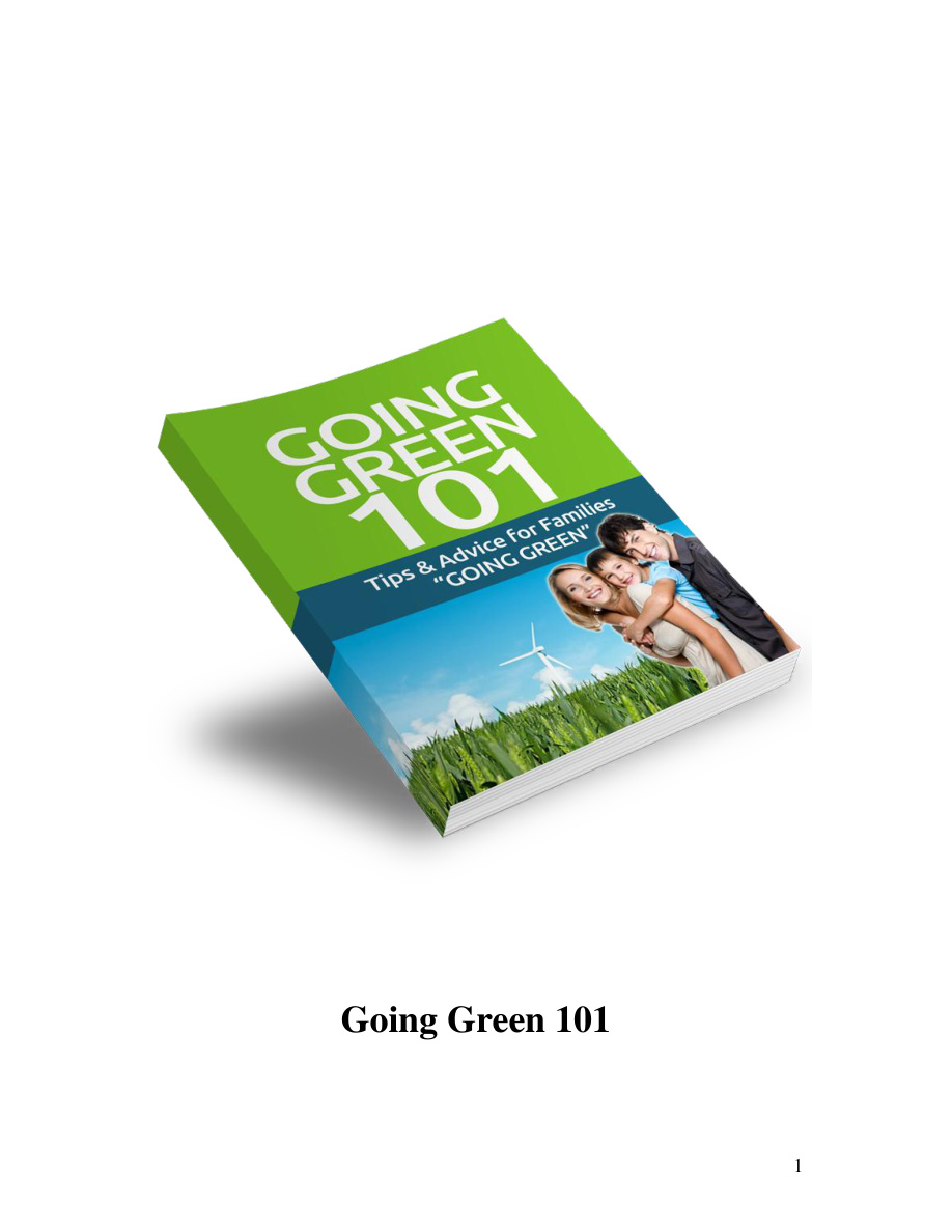 Going Green 101 PDF Download
