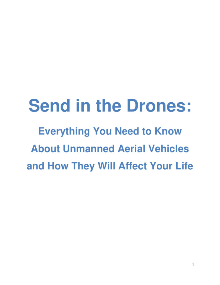 Send in the Drones PDF Download – Unknown Author