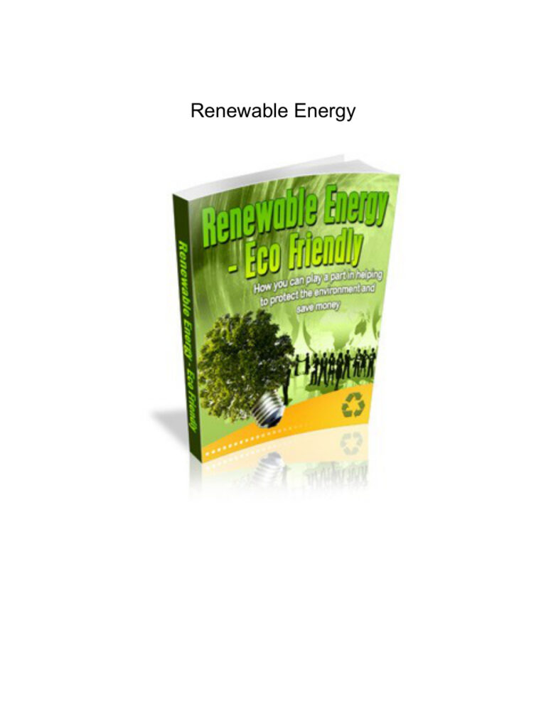 Renewable Energy PDF Download – Unknown Author