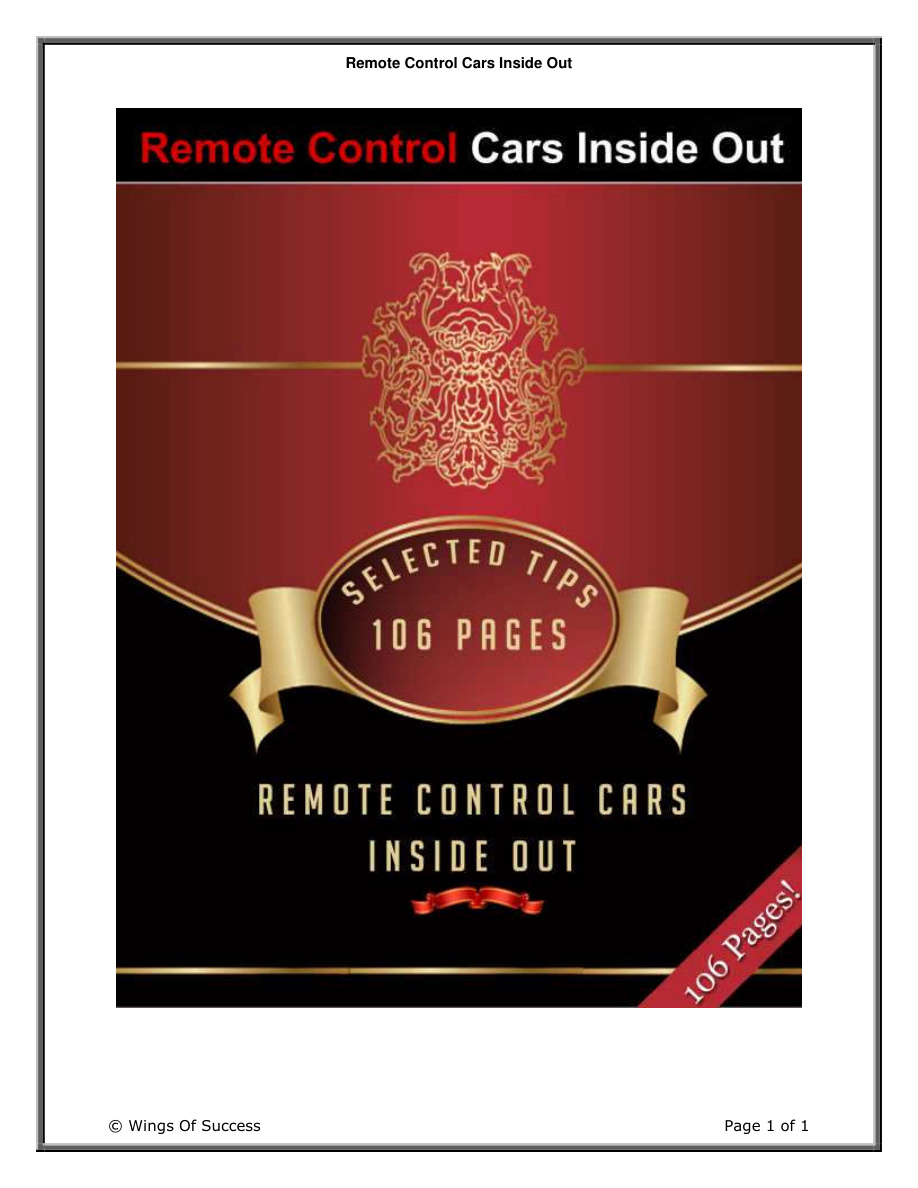 Remote Control Cars Inside Out PDF Download