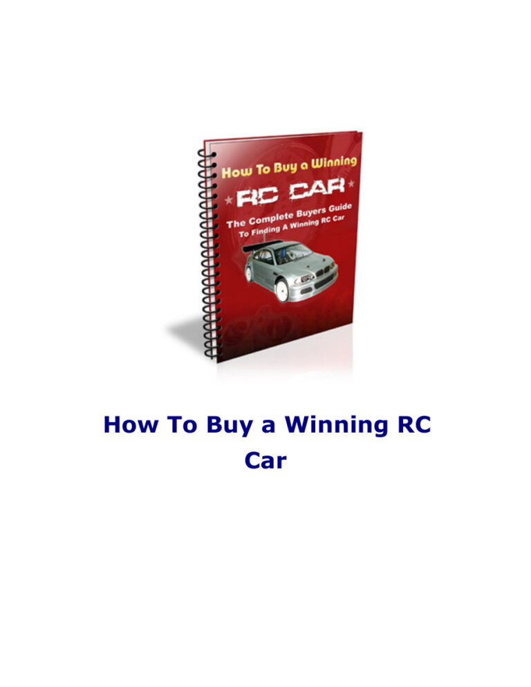 66eb00fca11b1 how to buy a winning rc car Kitap Kapağı